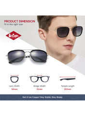 LC1022C02 - Polarized TAC Lenses - UV400 Protection - Metallic Alloy - Sunglasses