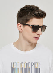 LC1006C03 - Gradient Brown Lens - DEMI Frame - Sunglasses