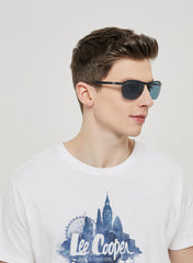 LC1020C02 - Striking Single Blue Tint - Sleek Matt Dark Blue Frame - Sunglasses